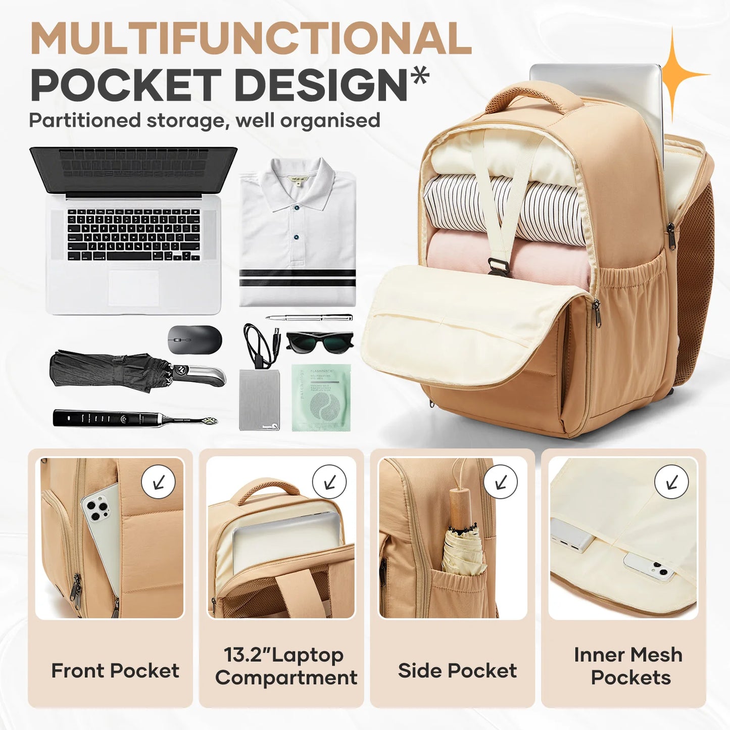 Versatile Laptop Backpack for Travel & School | Spacious & Stylish