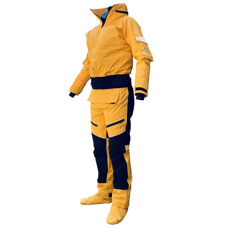 Waterproof Full Drysuit with Detachable Hood for Watersports