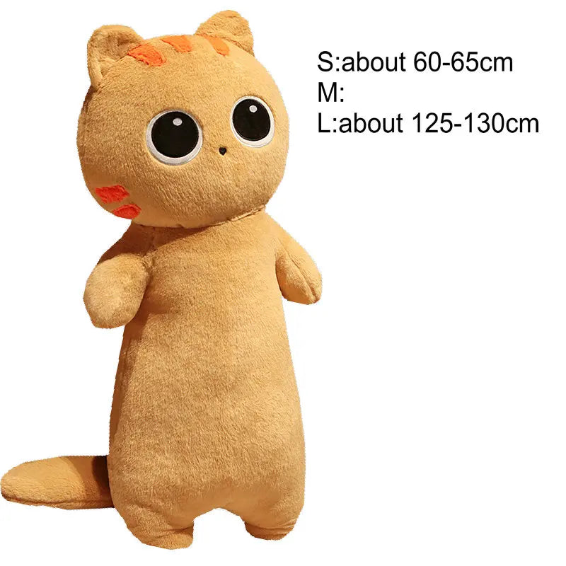 Lifelike Siamese Cat Plush Toy | Hug Cushion for Kids & Home Decor