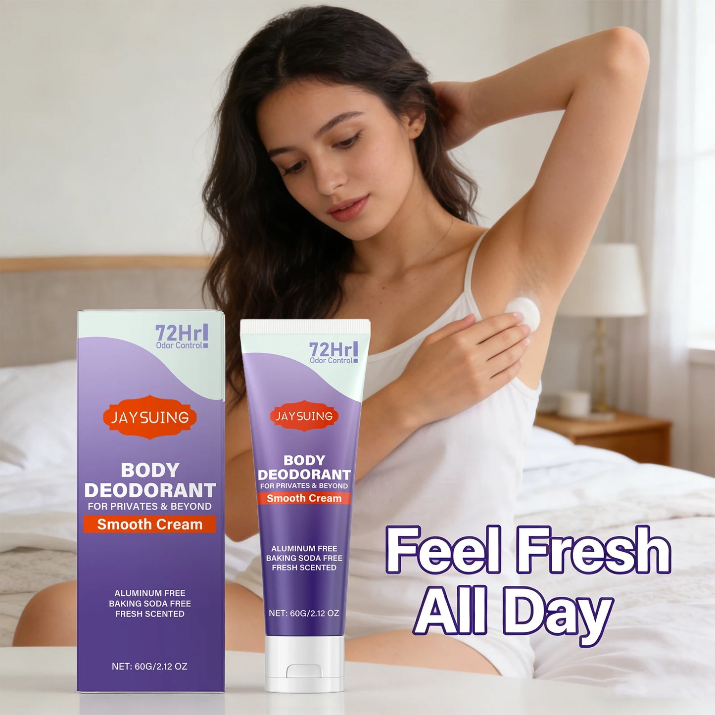Whole Body Deodorant Cream | Lasting Odor Protection & Refreshing Aroma