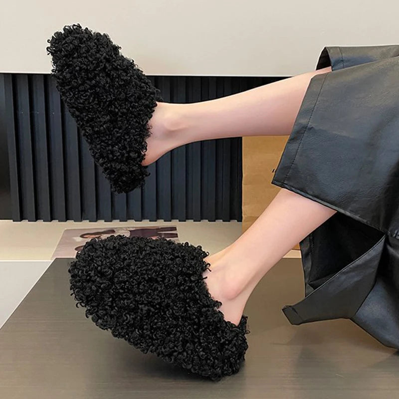 Warm Plush Velvet Slippers | Cozy Lightweight Home Footwear