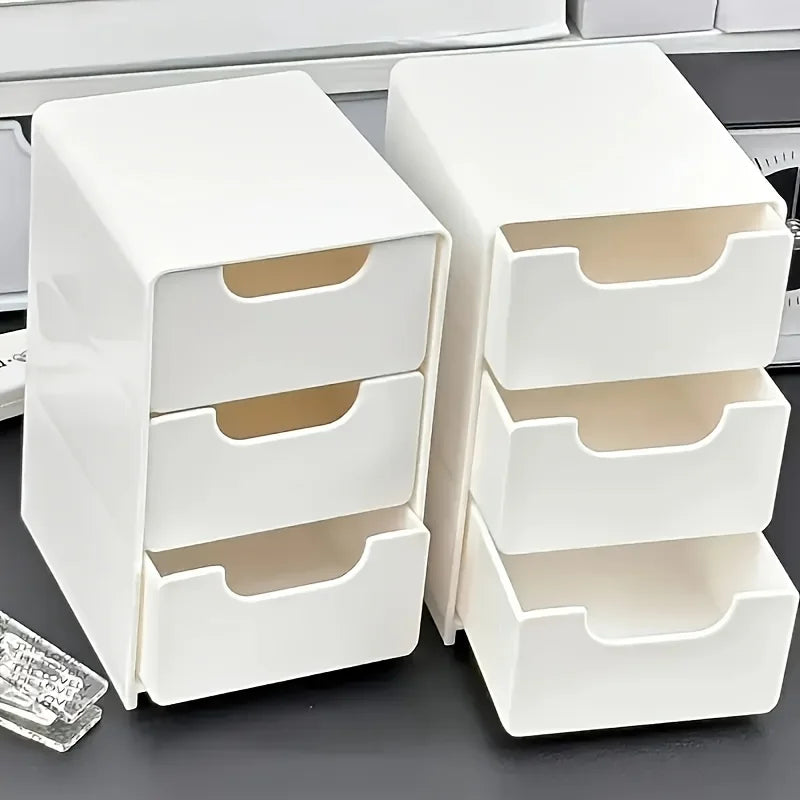 Elegante organizador de escritorio de 3 niveles para elementos esenciales de oficina y hogar
