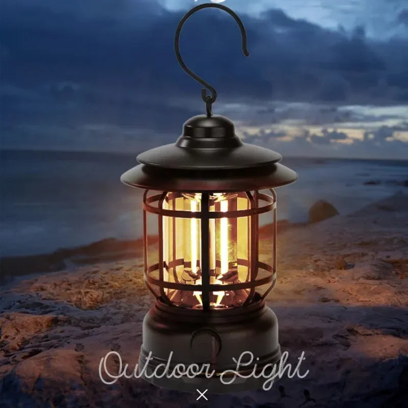 Portable Retro Lantern | Vintage Lighting for Outdoor Adventures