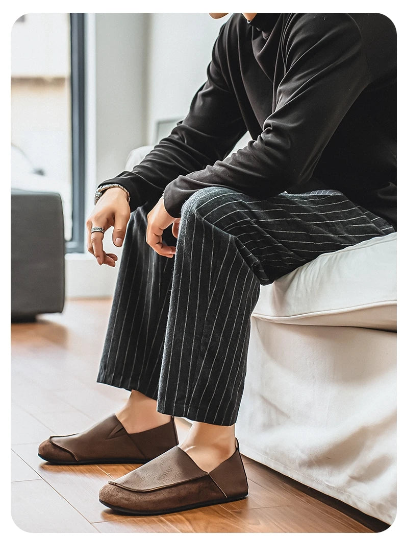 Men's Casual Walking Loafers | Soft Leather Comfort Shoes