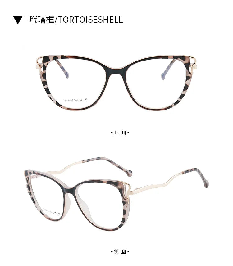 Stylish Handmade Cat Eye Prescription Glasses for Women