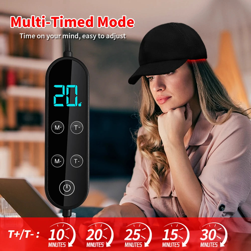 LED Red Light Therapy Hair Growth Hat | Anti Hair Loss Treatment