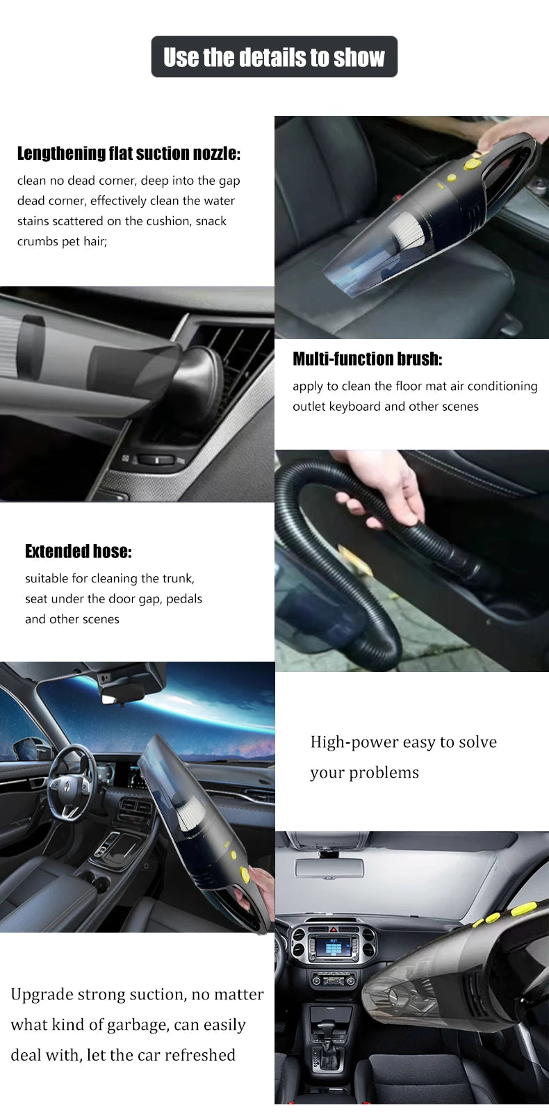 Portable Car Vacuum Cleaner | Effortless Cleaning for Your Vehicle
