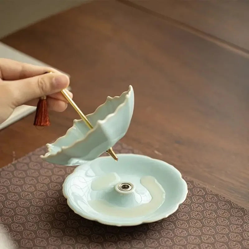 Creative Handmade Rotating Umbrella Tea Filter Set | Anti-Scald Ornament