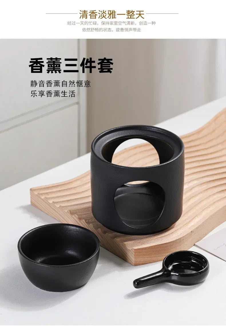 3-in-1 Ceramic Aromatherapy Candleholder | Home & Office Decor