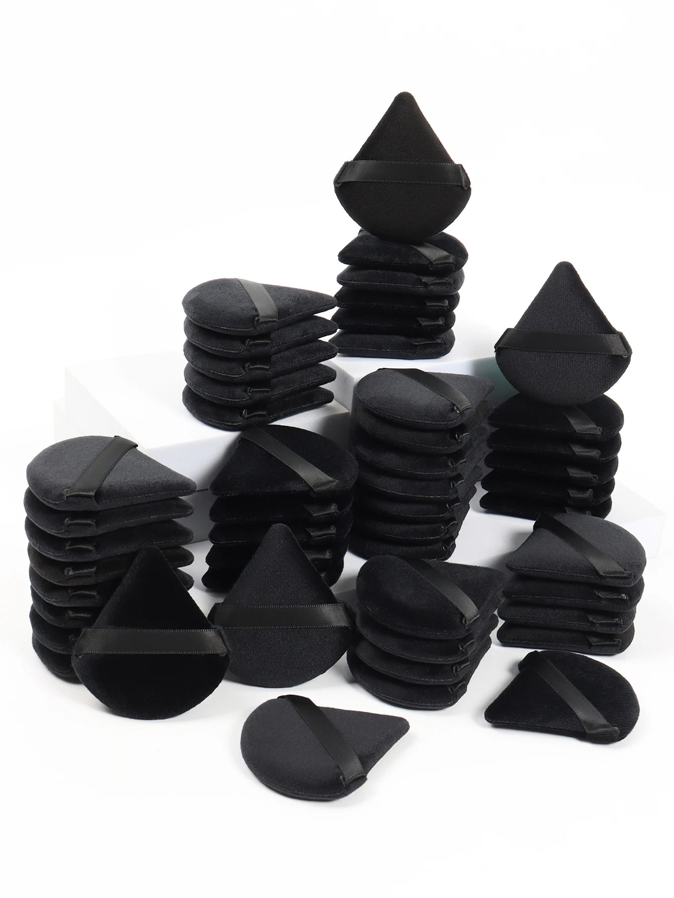 Soft Velvet Triangle Powder Puff Set | Flawless Makeup Tool