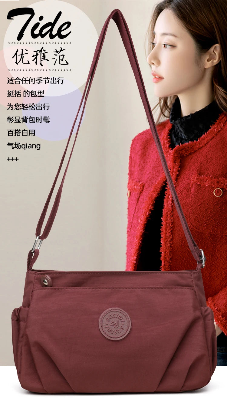 Lightweight Solid-Color Women's Shoulder Bag | Versatile Casual Style