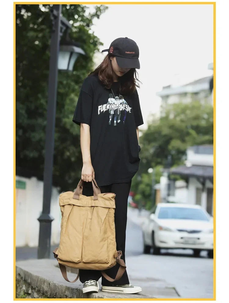 High Capacity Solid Color Backpack for Women & Teens | Travel & School Bag