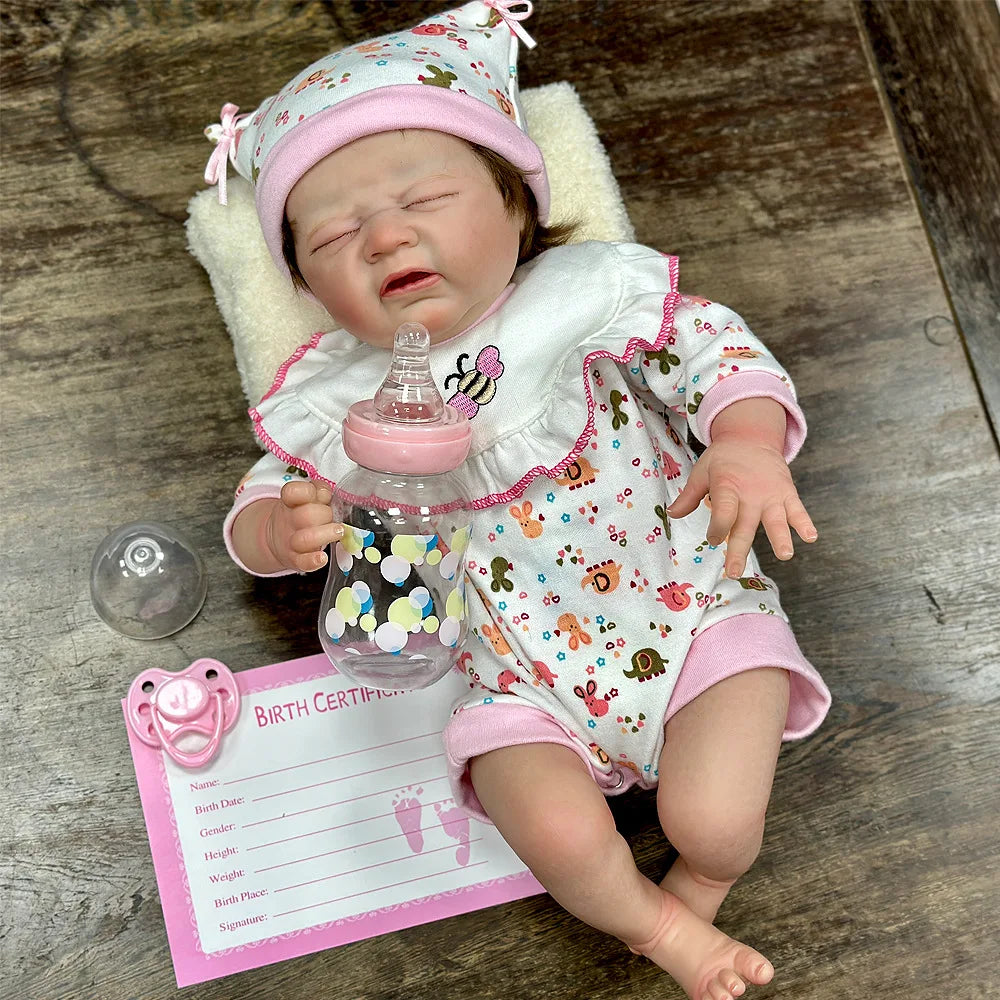 17 Inch Reborn Doll with Crying Expression | Perfect Gift for Collectors