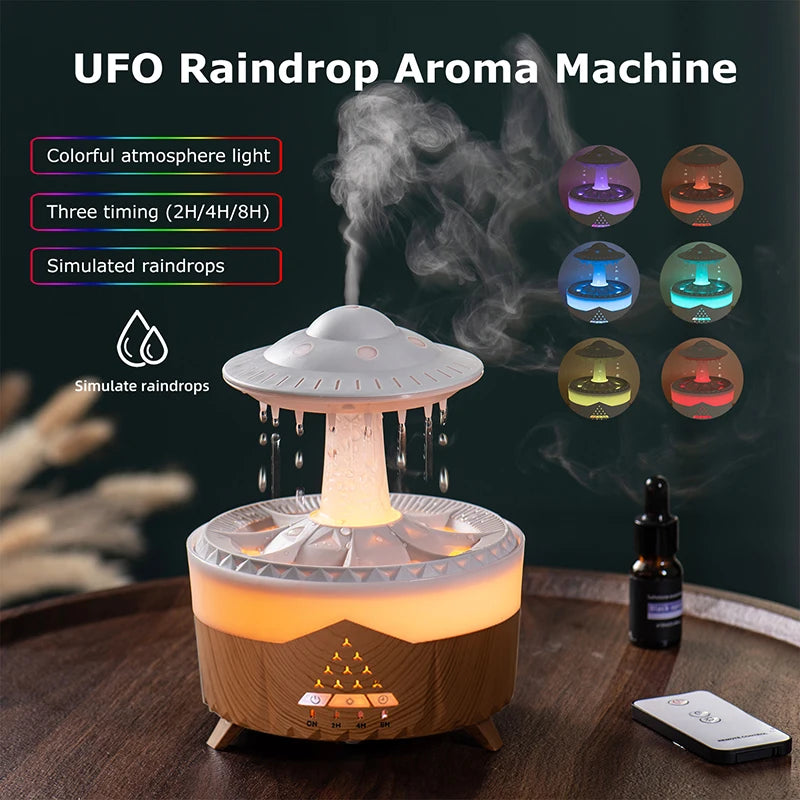LED Aroma Diffuser with Remote | 7-Color Humidifier for Home