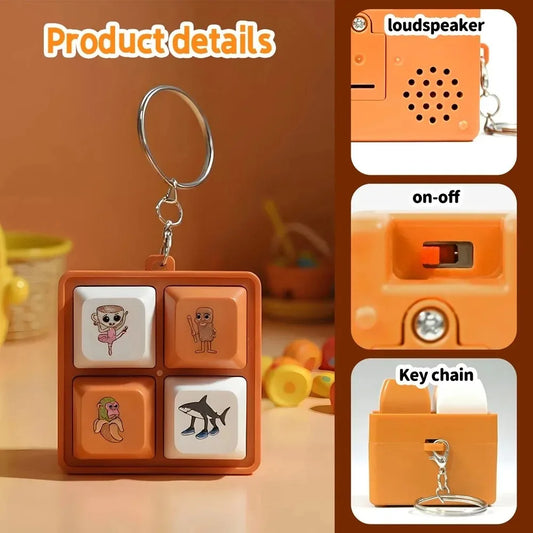 Wooden Stick Man Keychain Pendant | Fun Anime Decor Gift Toy
