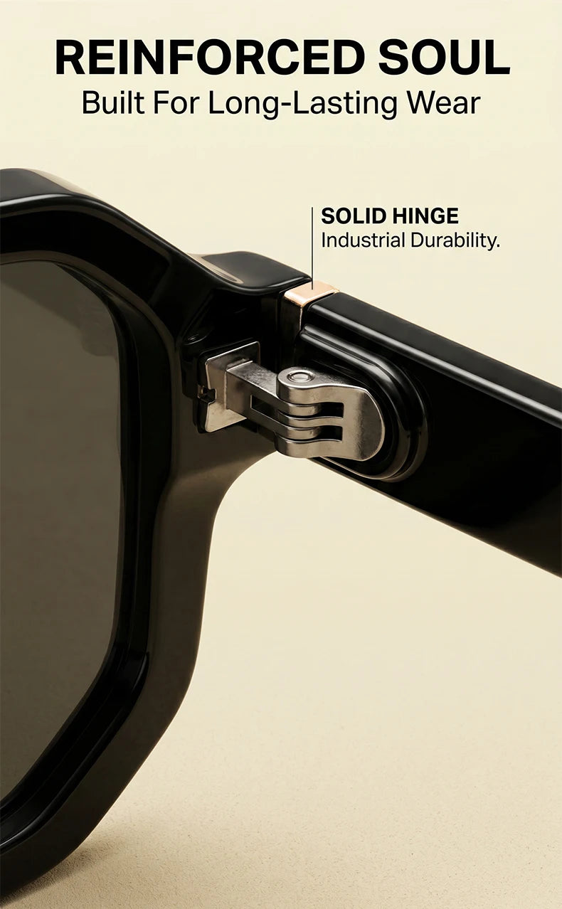 Vintage Photochromic Square Sunglasses for Men | Retro Steampunk Style
