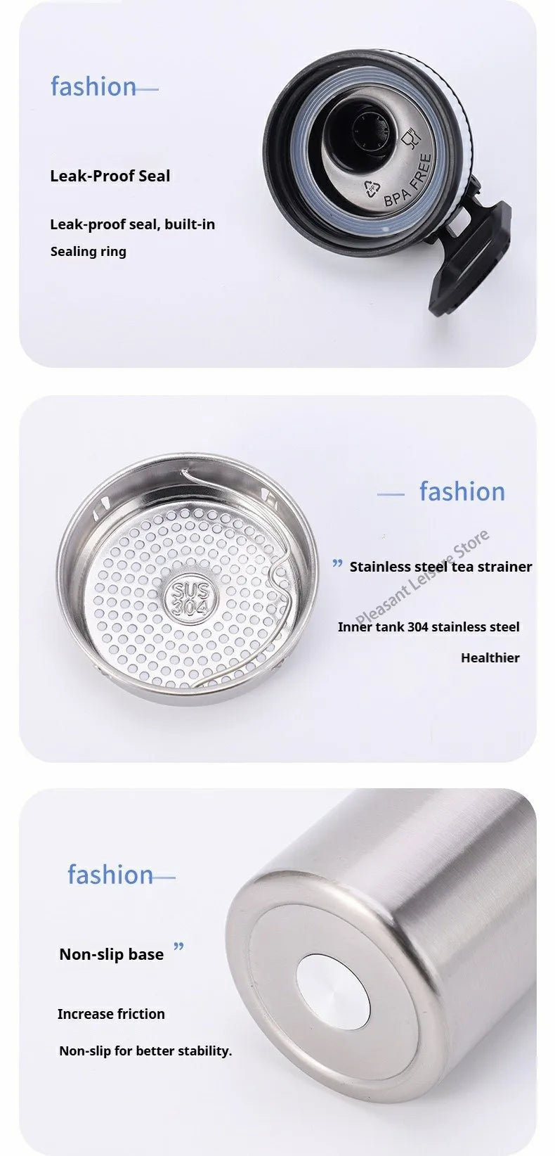 Stainless Steel Vacuum Thermos Bottle | Insulated Sport Mug
