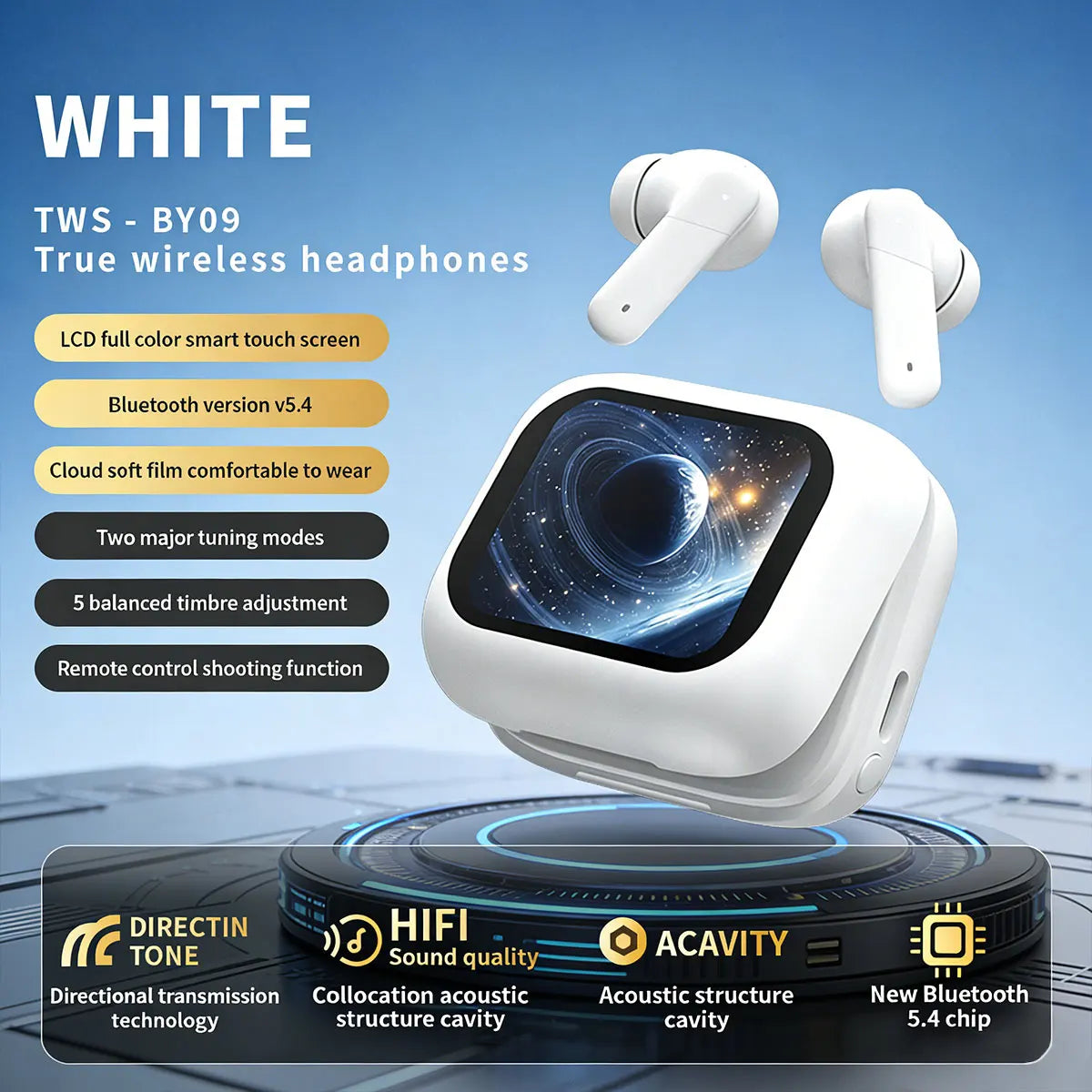 AI Translation Bluetooth Earbuds | HiFi Sound & Long Battery Life