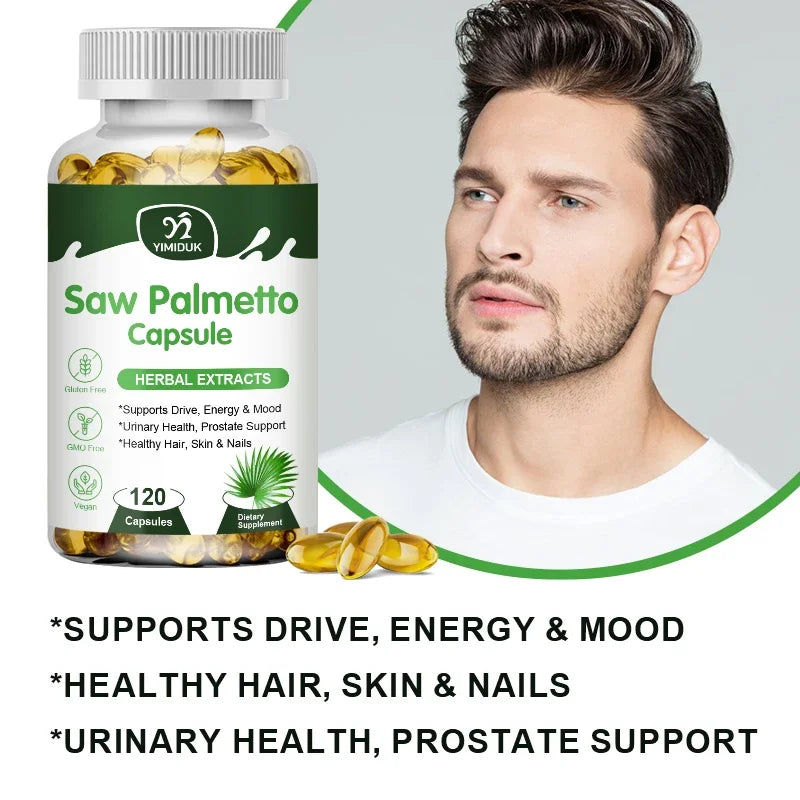 Saw Palmetto Supplement for Prostate Health & Hair Growth