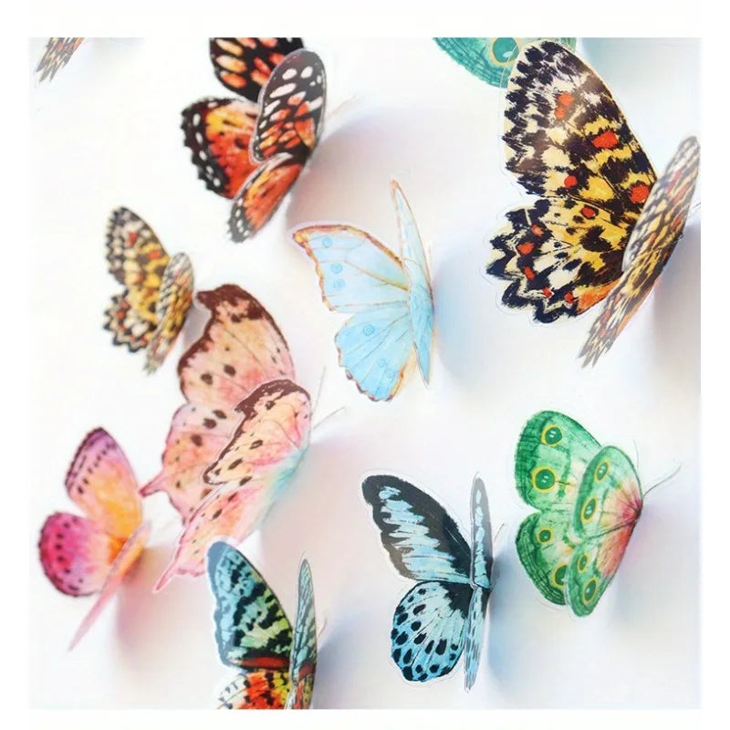 36pcs Lifelike Butterfly Decorations Set | Vibrant Wedding & Party Decor