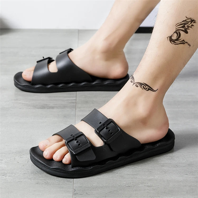 Comfortable Adjustable Men's Summer Slippers | Lightweight Beach Sandals