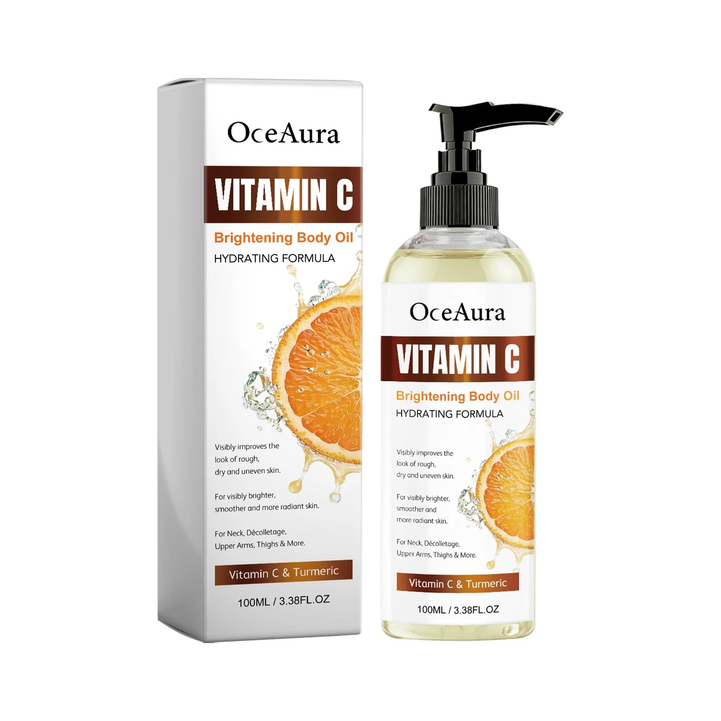 Vitamin C Body Massage Oil | Moisturizing Brightening Skin Oil