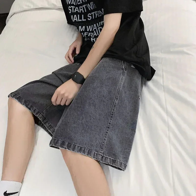 Men's Casual Knee Length Denim Shorts | Stylish Summer Bottoms