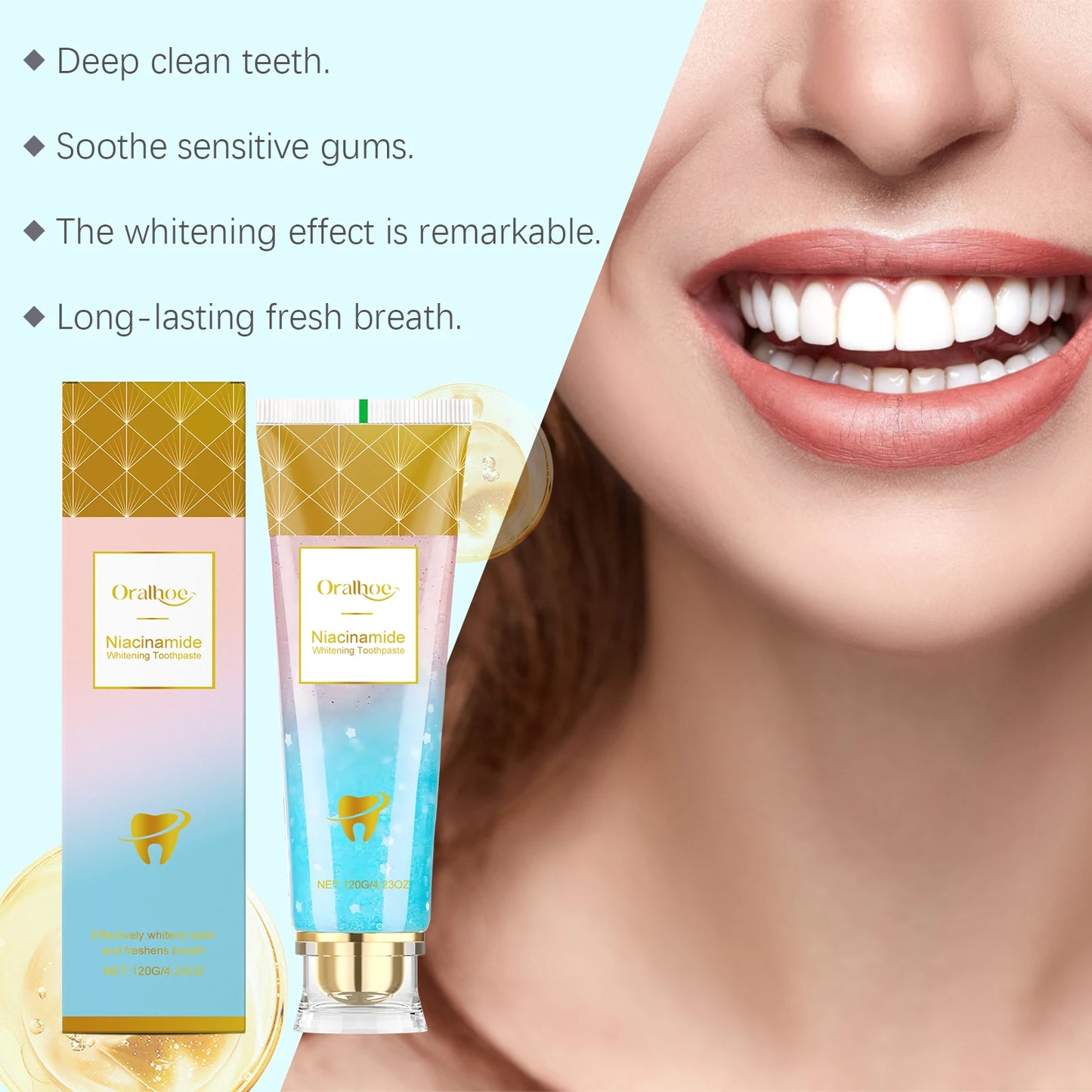 Whitening Toothpaste for Dental Stains | Fresh Breath & Plaque Control