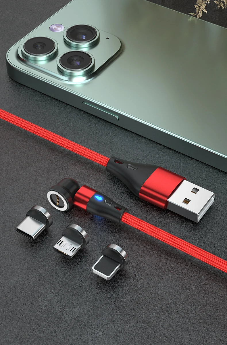 5A Magnetic Fast Charging Cable | 540° Rotating Design