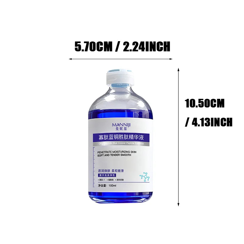 Powerful Blue Copper Peptide Anti-Wrinkle Essence for Fresh Skin