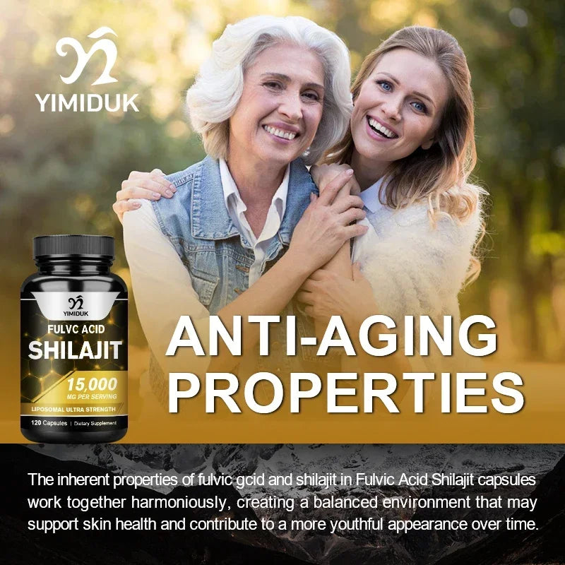 Shilajit Capsules with Fulvic Acid & Minerals for Immune Support
