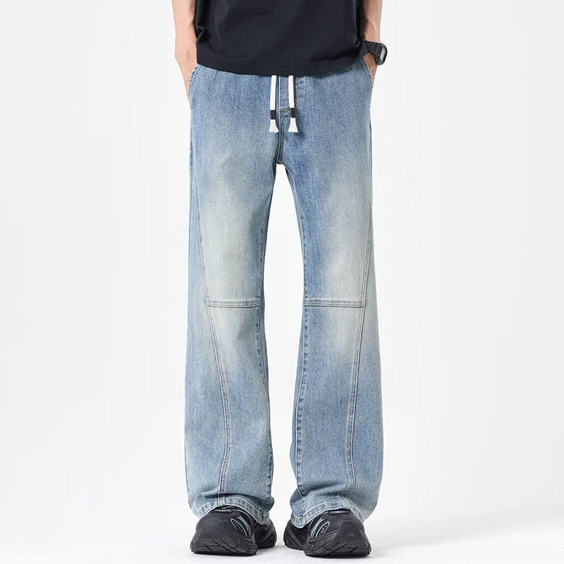 Men's Flared Boot Cut Jeans | Comfortable Vintage Casual Trousers