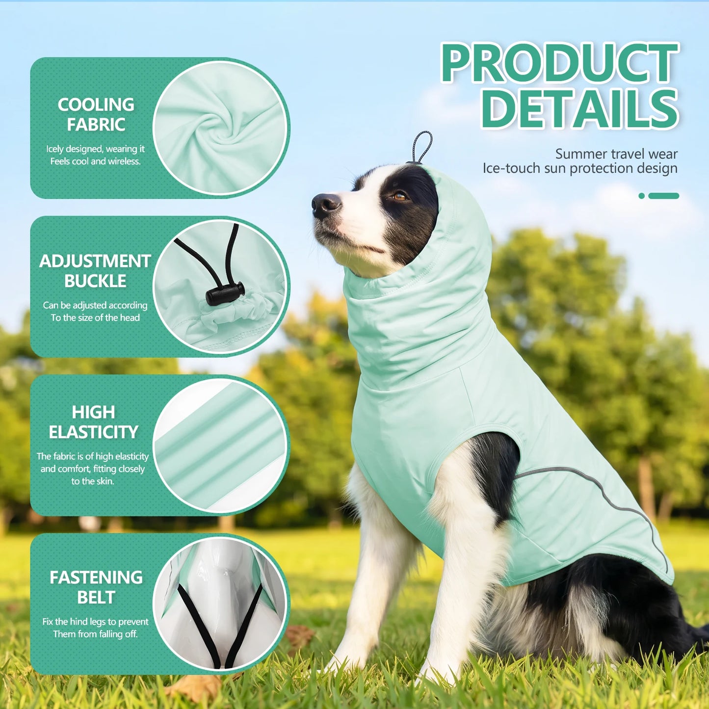 Pet Dog Sun Protective Clothing UV shirt Cooling Clothes Breathable Pets Outdoor Coatb Dogs Cats Pet Clothing in Summer