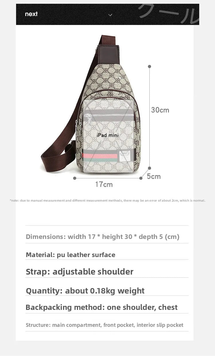 Fashionable Waterproof Crossbody Bag for Men and Women | Large Capacity