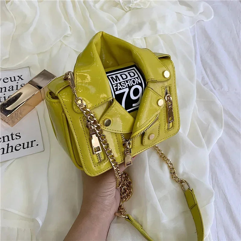 Luxury Motorcycle Shape Shoulder Messenger Bag for Women