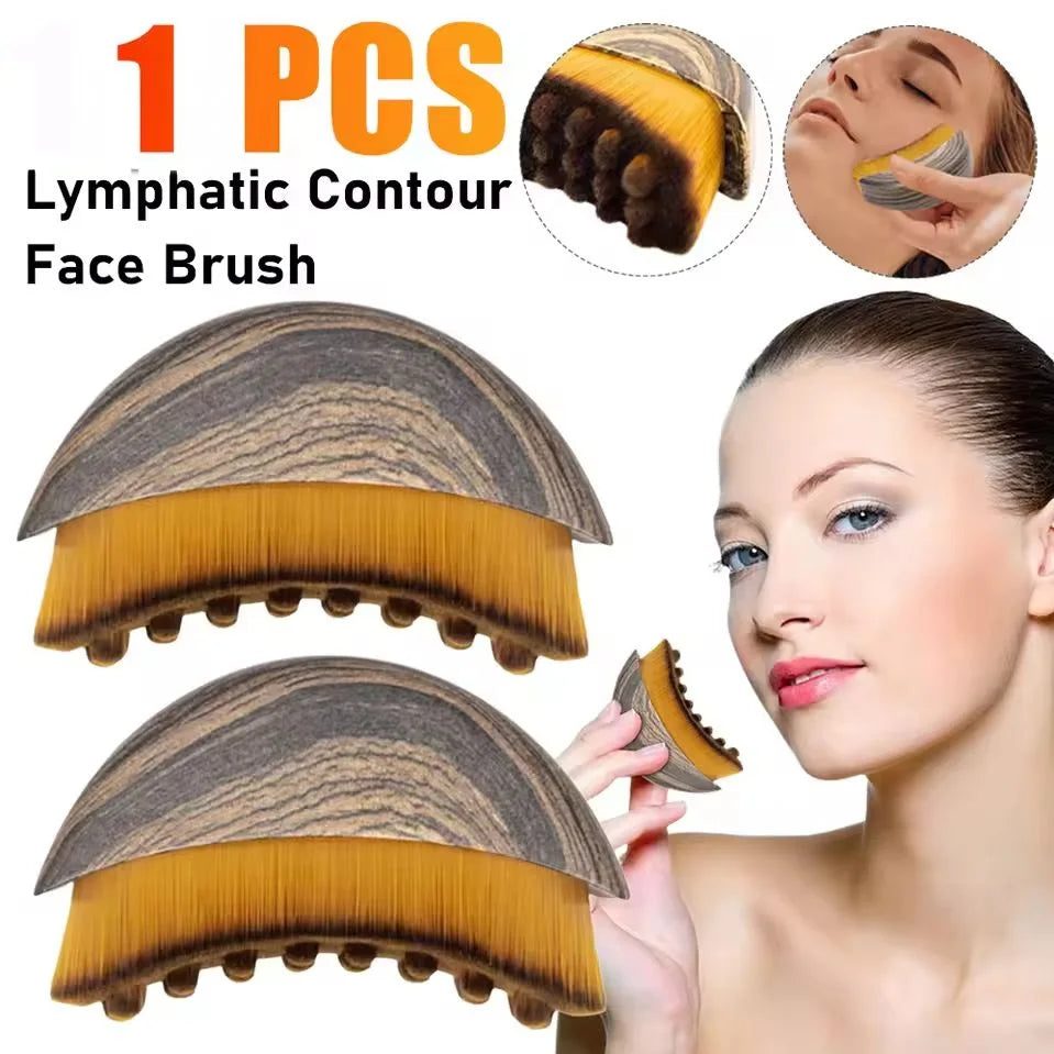 Lymphatic Contour Face Brush | Stress-Relief Tool for Radiance