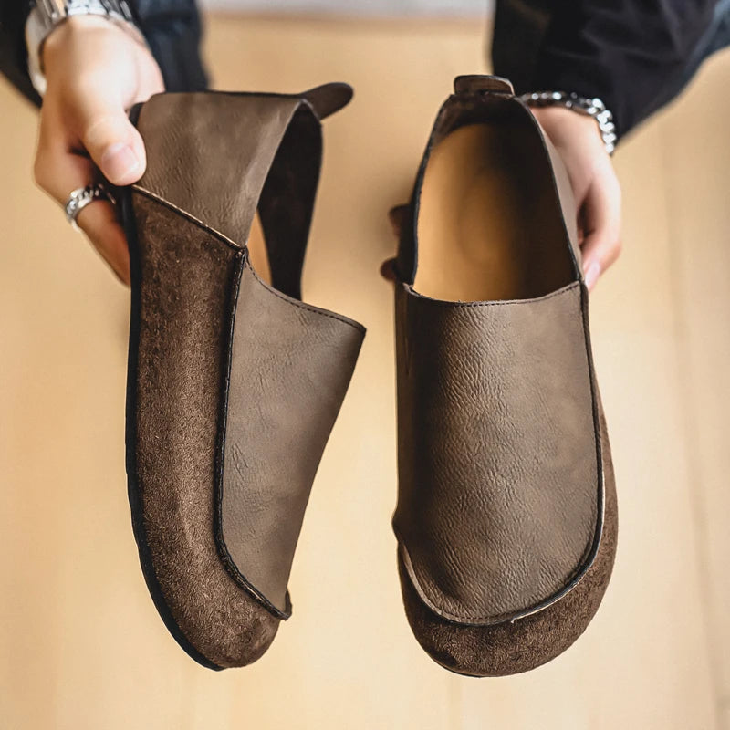 Men's Casual Walking Loafers | Soft Leather Comfort Shoes