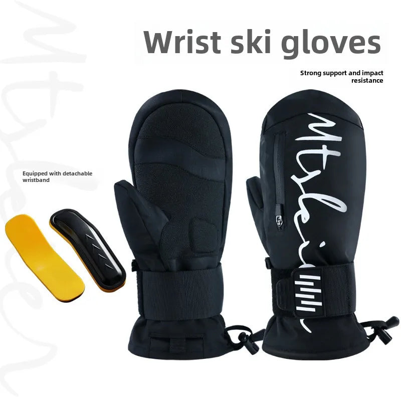 Waterproof Snowboard & Ski Gloves with Wrist Guards for Safety