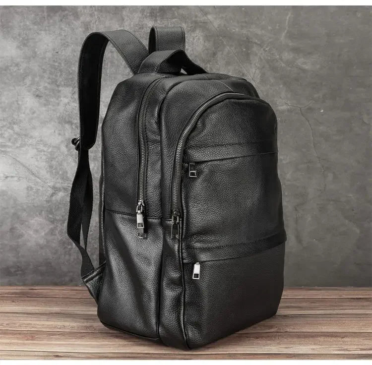 Men's Genuine Leather Business Backpack | Stylish & Functional