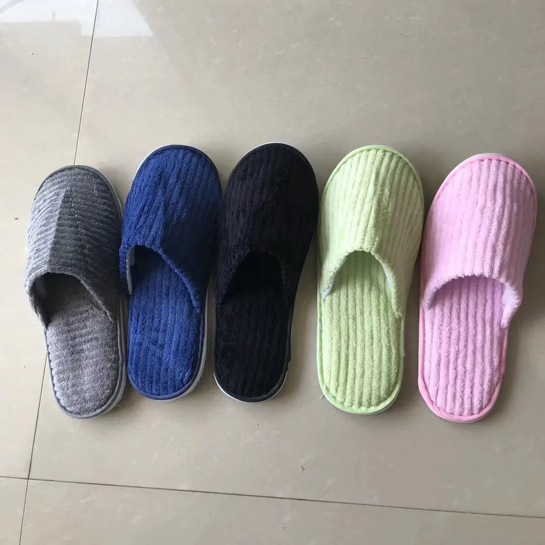 Comfortable Disposable Cotton Slippers | Hotel & Home Use