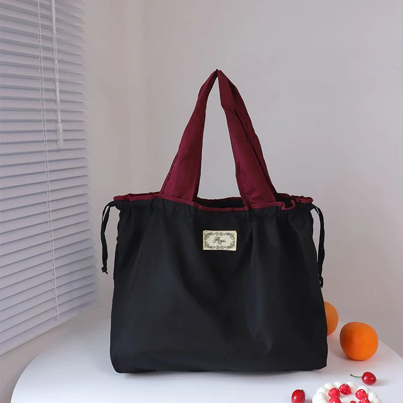 Large Capacity Eco-Friendly Drawstring Shopping Bag | Waterproof Travel Tote