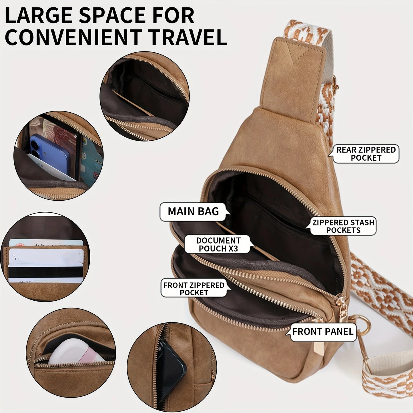 Trendy Small Sling Bag for Travel | Versatile Crossbody Tote