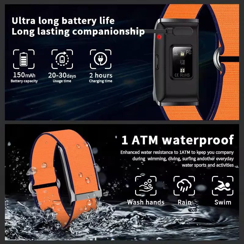 No Screen Smart Watch | Waterproof Fitness Tracker for All