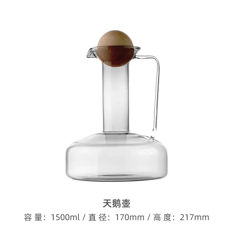 1500ml Nordic High-Temperature Glass Kettle | Creative Juice Set