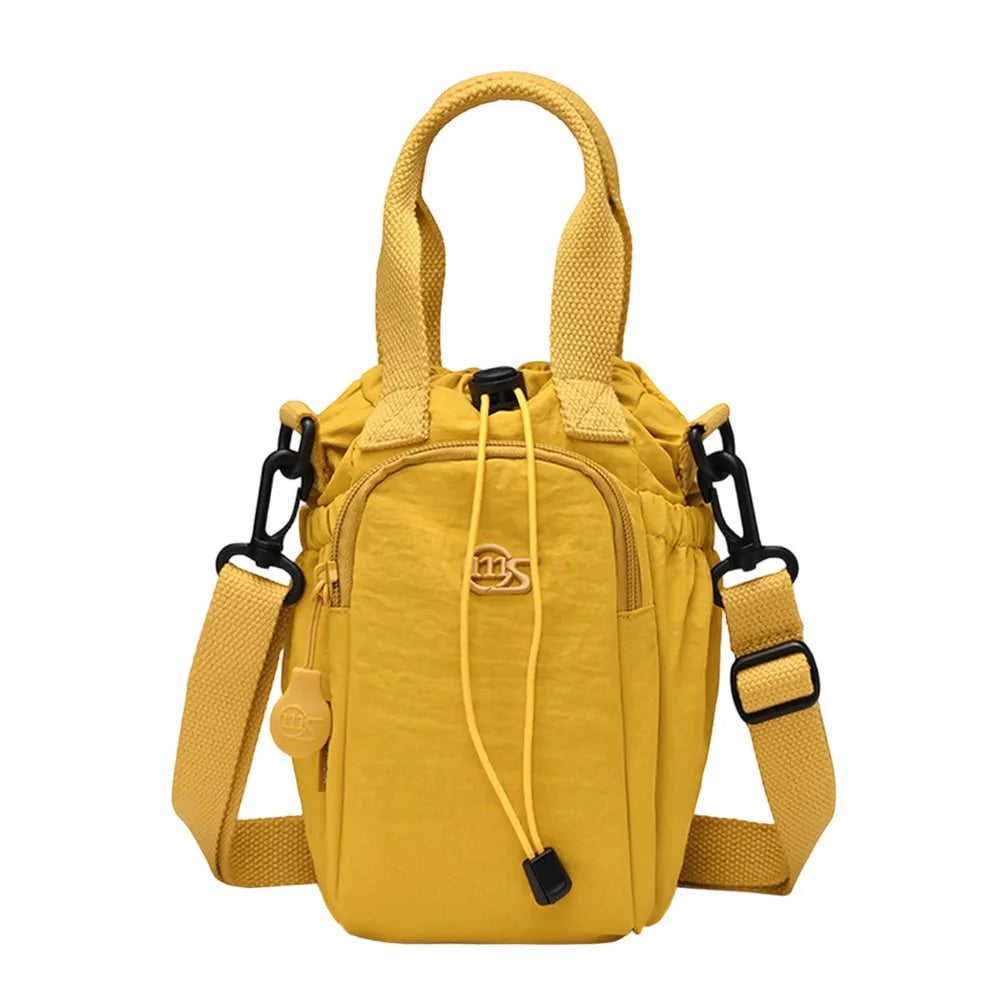 Women's Water-Resistant Crossbody Bag with Phone Pocket & Bottle Holder