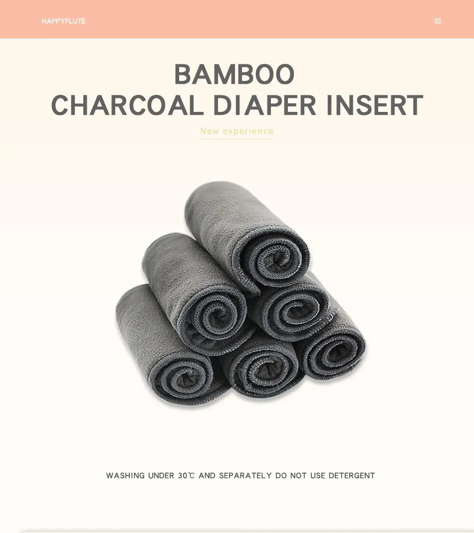 High Quality Bamboo Charcoal Baby Nappy Diaper Inserts | Washable