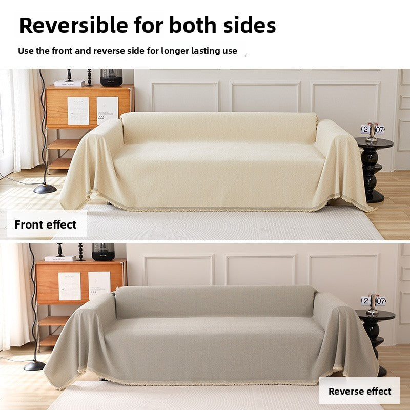 Solid Color Chenille Sofa Towel | Stylish & Comfortable Protection