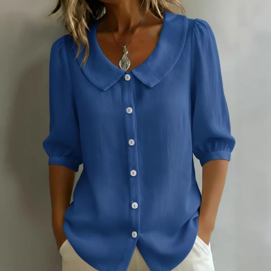 Stylish Linen Short-Sleeve Shirt for Effortless Warm Weather Fashion