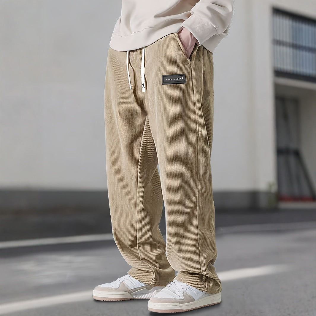 Men's Straight Leg Corduroy Casual Pants | Comfortable & Versatile