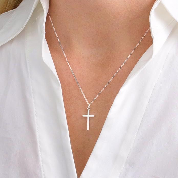 Gold Plated Cross Pendant Necklace | Elegant Faith Jewelry